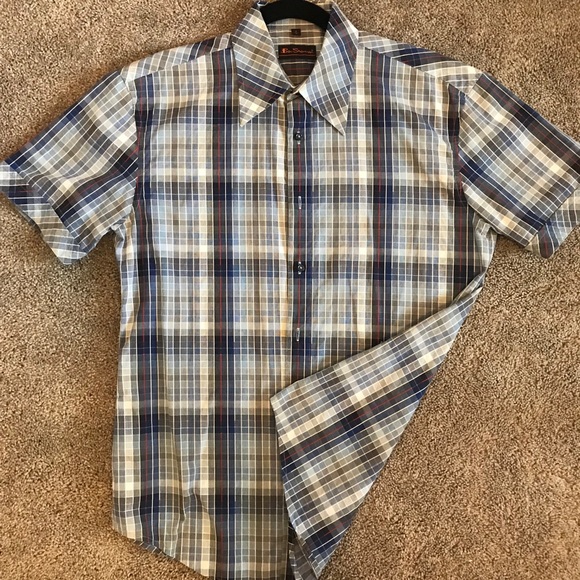 ben sherman button down short sleeve